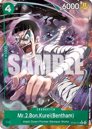 Mr.2.Bon.Kurei(Bentham) (Full Art) (ST30-013) [Starter Deck EX: Luffy & Ace]-1