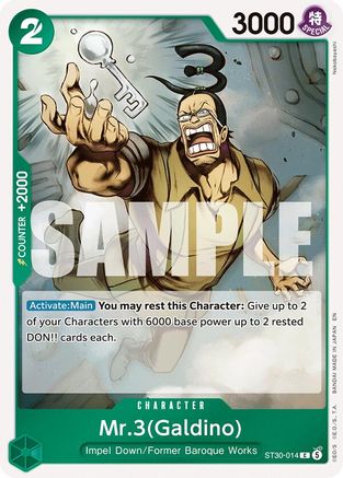 Mr.3(Galdino) (ST30-014) [Starter Deck EX: Luffy & Ace] - Deck Out Gaming