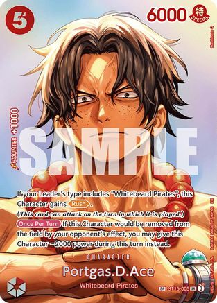Portgas.D.Ace (SP) (ST15-005) [The Time of Battle] Foil - Deck Out Gaming