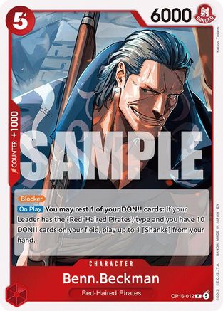 Benn.Beckman (OP16-012) [The Time of Battle] Foil - Deck Out Gaming