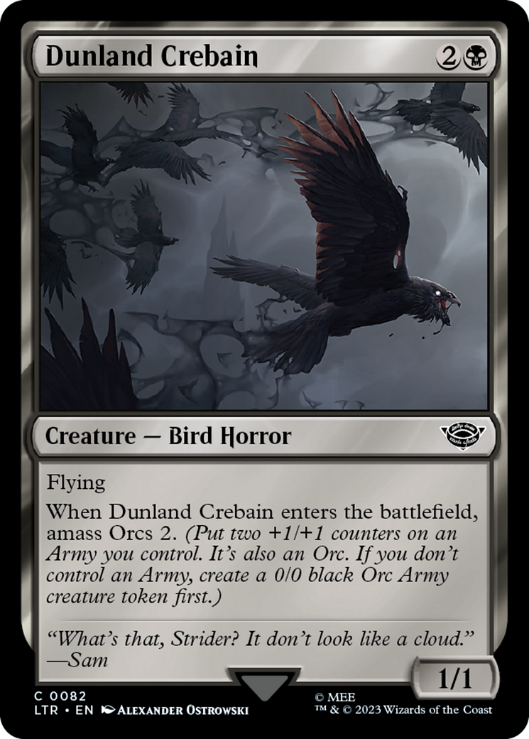 Dunland Crebain (82) [The Lord of the Rings: Tales of Middle-earth] foil - Deck Out Gaming