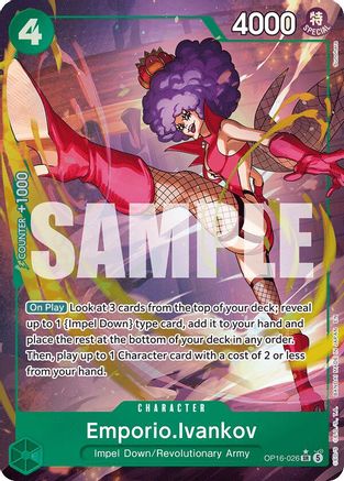 Emporio.Ivankov (026) (Alternate Art) (OP16-026) [The Time of Battle] Foil - Deck Out Gaming