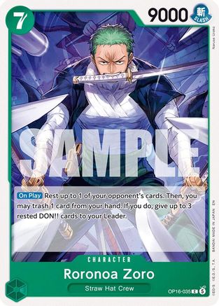 Roronoa Zoro (035) (OP16-035) [The Time of Battle] - Deck Out Gaming