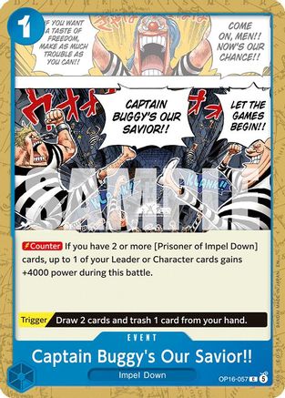 Captain Buggy's Our Savior!! (OP16-057) [The Time of Battle] - Deck Out Gaming