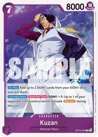 Kuzan (OP16-063) [The Time of Battle] Foil-1