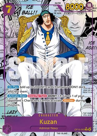 Kuzan (Manga) (OP16-063) [The Time of Battle] Foil-1