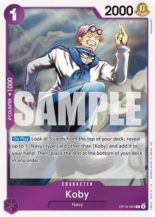 Koby (OP16-064) [The Time of Battle] Foil-1