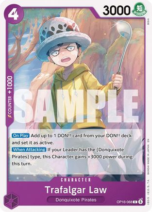 Trafalgar Law (068) (OP16-068) [The Time of Battle] - Deck Out Gaming