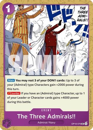 The Three Admirals!! (OP16-076) [The Time of Battle] - Deck Out Gaming