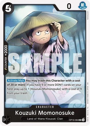 Kouzuki Momonosuke (084) (OP16-084) [The Time of Battle]
