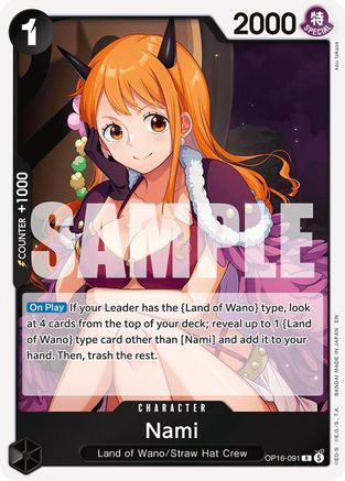 Nami (OP16-091) [The Time of Battle] Foil - Deck Out Gaming