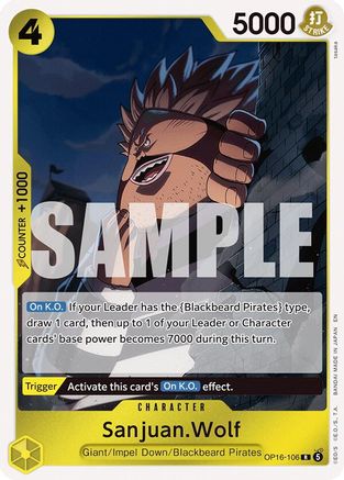 Sanjuan.Wolf (OP16-106) [The Time of Battle] Foil - Deck Out Gaming
