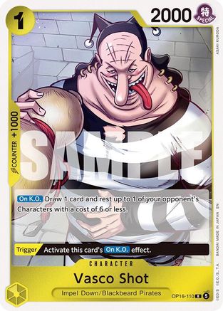 Vasco Shot (OP16-110) [The Time of Battle] Foil - Deck Out Gaming
