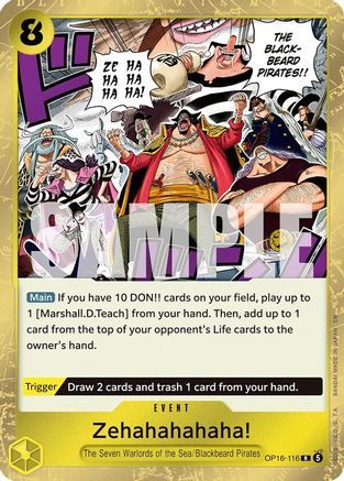 Zehahahahaha! (OP16-116) [The Time of Battle] Foil - Deck Out Gaming