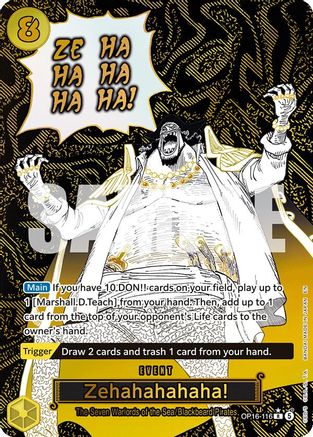 Zehahahahaha! (Alternate Art) (OP16-116) [The Time of Battle] Foil - Deck Out Gaming