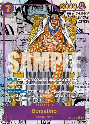 Borsalino (Manga) (OP16-073) [The Time of Battle] Foil - Deck Out Gaming