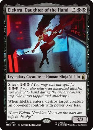 Elektra, Daughter of the Hand (97) [Marvel Super Heroes] foil - Deck Out Gaming