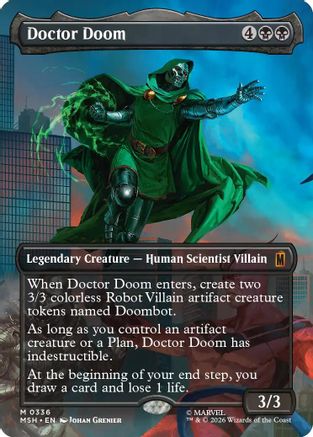 Doctor Doom (Borderless) (336) (336) [Marvel Super Heroes] - Deck Out Gaming