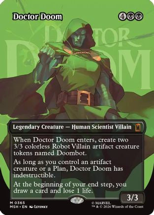 Doctor Doom (Borderless) (365) (365) [Marvel Super Heroes] - Deck Out Gaming