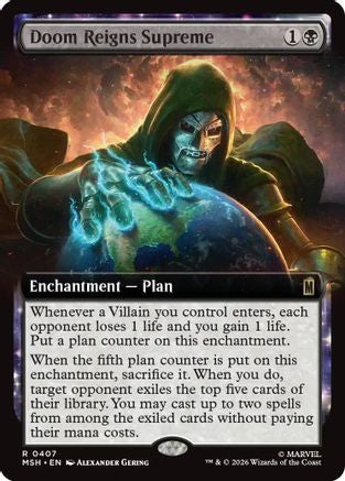 Doom Reigns Supreme (Extended Art) (407) [Marvel Super Heroes] - Deck Out Gaming