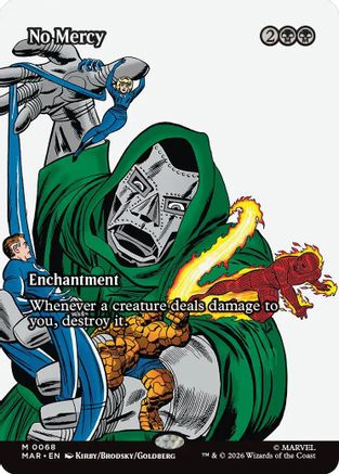 No Mercy (Borderless) (68) [Marvel Universe Eternal-Legal] - Deck Out Gaming