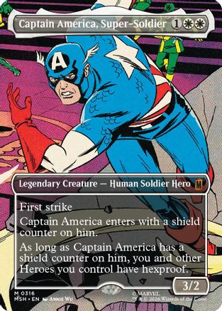 Captain America, Super-Soldier (Borderless) (0316) (316) [Marvel Super Heroes] - Deck Out Gaming