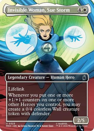 Invisible Woman, Sue Storm (Borderless) (323) [Marvel Super Heroes] foil - Deck Out Gaming