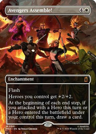 Avengers Assemble! (Borderless) (0341) (341) [Marvel Super Heroes] foil - Deck Out Gaming