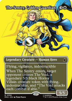 The Sentry, Golden Guardian (Borderless) (358) [Marvel Super Heroes] foil - Deck Out Gaming