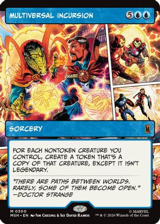 Multiversal Incursion (Borderless) (300) [Marvel Super Heroes] foil - Deck Out Gaming