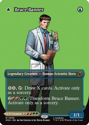 Bruce Banner (Borderless) (0359) (359) [Marvel Super Heroes] foil - Deck Out Gaming
