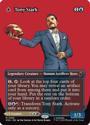 Tony Stark (Borderless) (0363) (363) [Marvel Super Heroes] - Deck Out Gaming