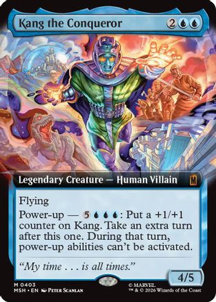 Kang the Conqueror (Extended Art) (403) [Marvel Super Heroes] - Deck Out Gaming