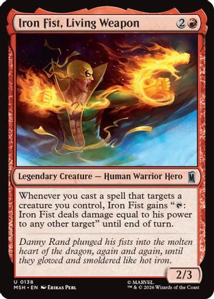Iron Fist, Living Weapon (138) [Marvel Super Heroes] - Deck Out Gaming
