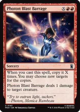 Photon Blast Barrage (147) [Marvel Super Heroes] - Deck Out Gaming