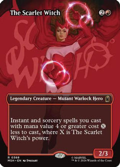 The Scarlet Witch (Borderless) (368) [Marvel Super Heroes] foil - Deck Out Gaming