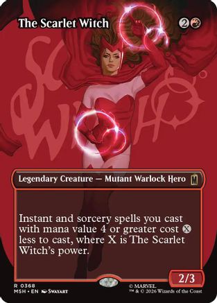 The Scarlet Witch (Borderless) (368) [Marvel Super Heroes] foil - Deck Out Gaming