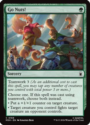 Go Nuts! (168) [Marvel Super Heroes] foil - Deck Out Gaming