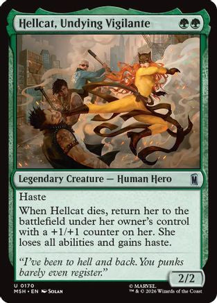 Hellcat, Undying Vigilante (170) [Marvel Super Heroes] foil - Deck Out Gaming