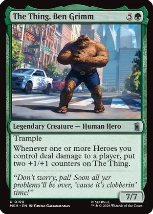 The Thing, Ben Grimm (190) [Marvel Super Heroes] - Deck Out Gaming