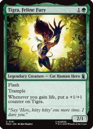 Tigra, Feline Fury (191) [Marvel Super Heroes] - Deck Out Gaming