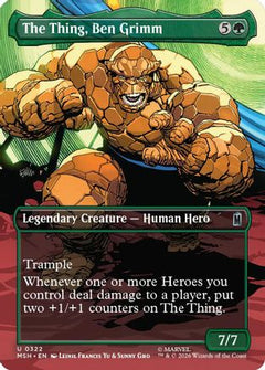 The Thing, Ben Grimm (Borderless) (322) [Marvel Super Heroes] - Deck Out Gaming