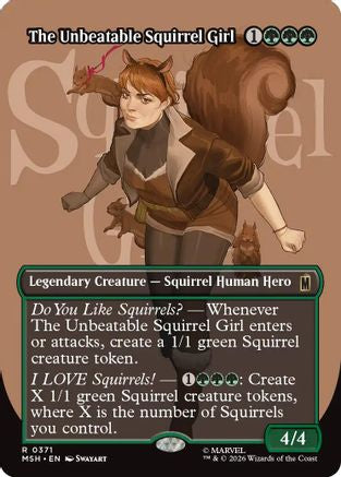 The Unbeatable Squirrel Girl (Borderless) (371) [Marvel Super Heroes] - Deck Out Gaming