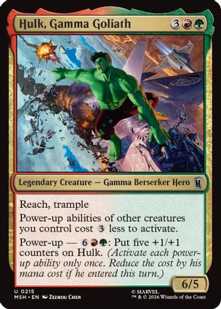 Hulk, Gamma Goliath (215) [Marvel Super Heroes] - Deck Out Gaming
