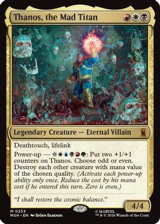 Thanos, the Mad Titan (233) [Marvel Super Heroes] foil - Deck Out Gaming
