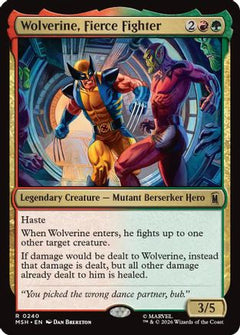 Wolverine, Fierce Fighter (240) [Marvel Super Heroes] foil - Deck Out Gaming
