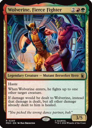 Wolverine, Fierce Fighter (240) [Marvel Super Heroes] - Deck Out Gaming