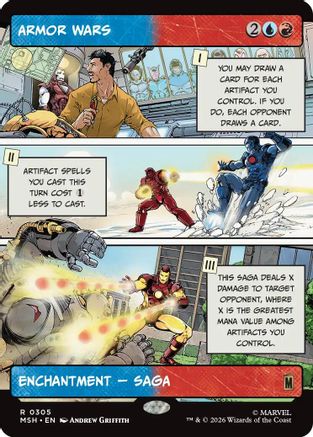 Armor Wars (Borderless) (305) [Marvel Super Heroes] foil - Deck Out Gaming