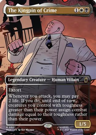 The Kingpin of Crime (Borderless) (0327) (327) [Marvel Super Heroes] foil - Deck Out Gaming