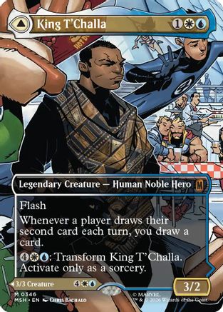 King T'Challa (Borderless) (0346) (346) [Marvel Super Heroes] - Deck Out Gaming